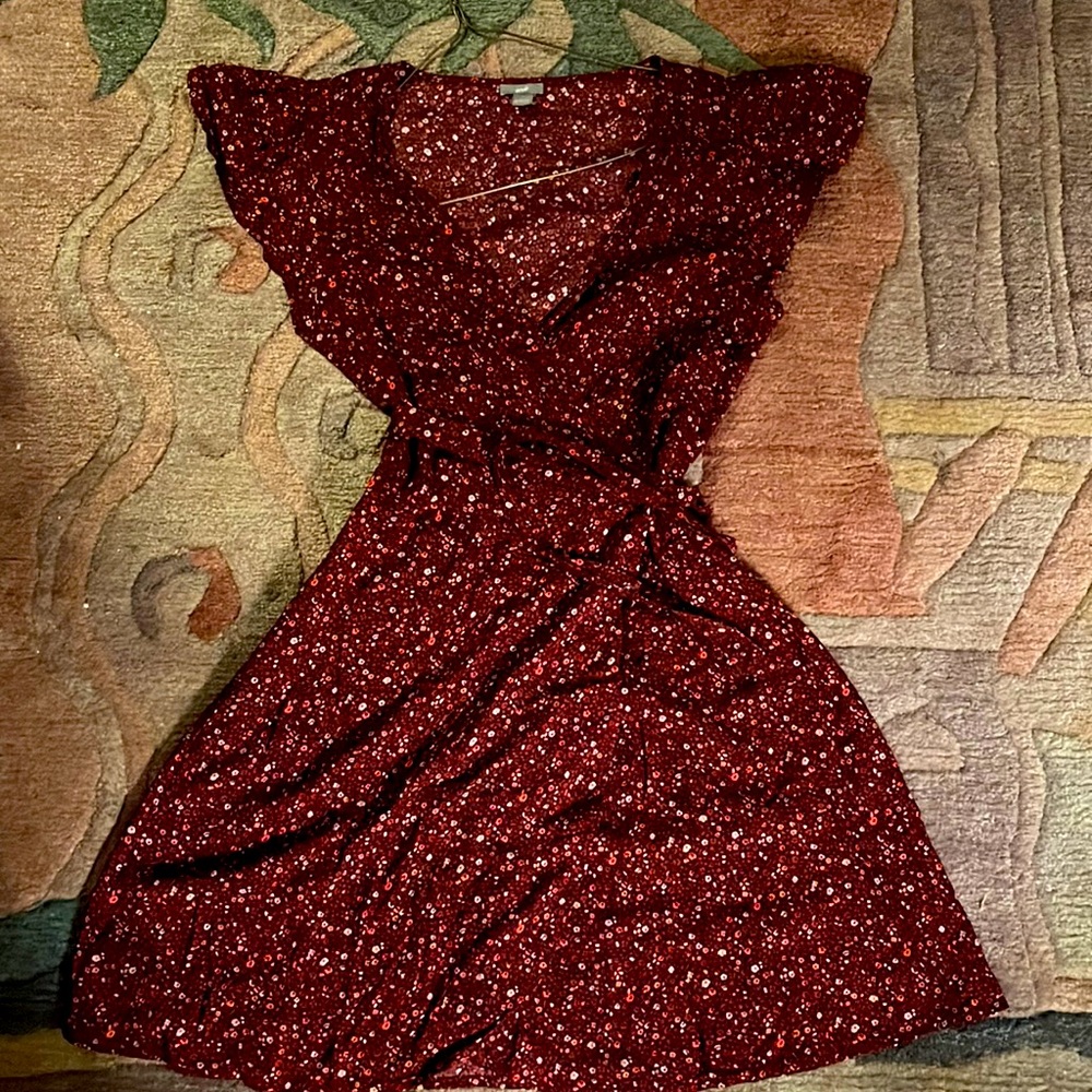 Aerie floral wrap dress